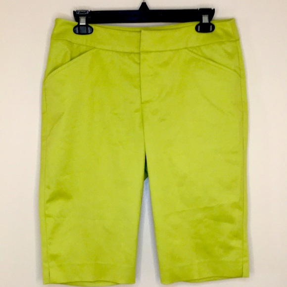 Peace of Cloth Pants - Peace of Cloth Bermuda Women’s Shorts Lime Green